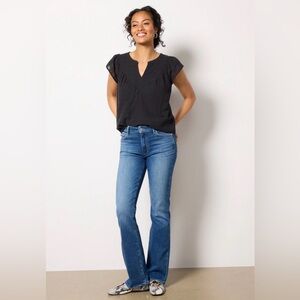Paige Manhattan High Rise Bootcut Jean in Novelist